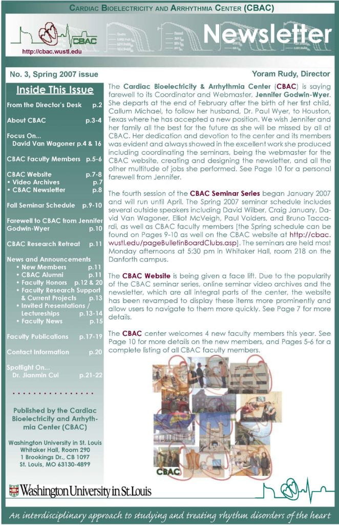 CBAC, CBAC Newsletter 2007
